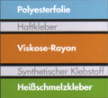 Aufbau einer Flockfolie