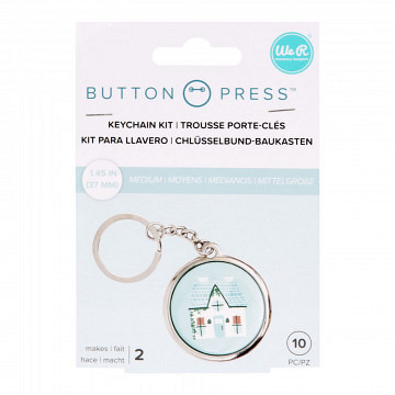 WR Button Press Button Backer Keychain Kit