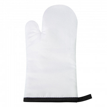 plottiX - Oven gloves Black / White (17 x 30cm)