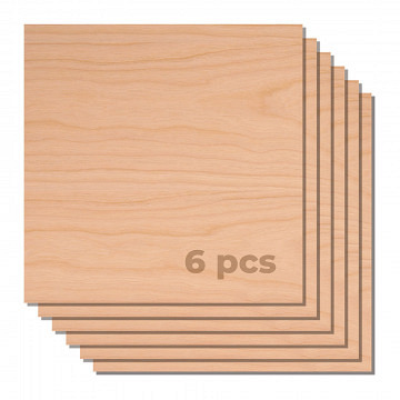 xTool 3mm Cherry wood plywood 30*30 (6pcs)