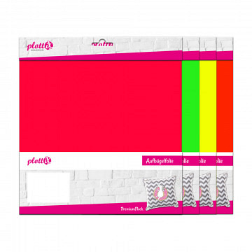 plottiX PremiumFlock neon 30cm x 30cm - 3er-Pack