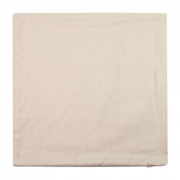 plottiX Fairtrade Cotton Canvas Cushion Cover - Natural
