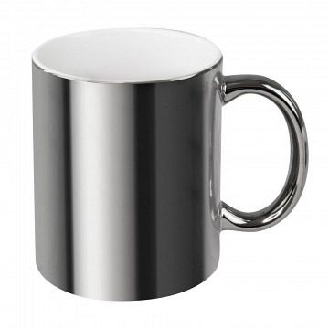 plottiX - mug white with metallic surface