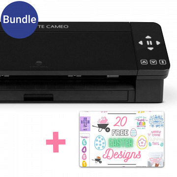 SILHOUETTE CAMEO 4 - Black - With 20 Easter Designs for the Silhouette Design Store 