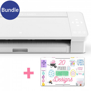 SILHOUETTE CAMEO 4 - White - With 20 Easter Designs for the Silhouette Design Store 