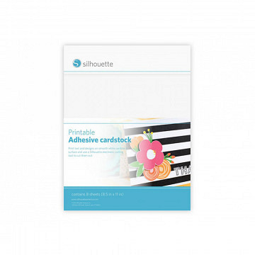 Printable Adhesive Cardstock, white