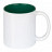 plottiX - 11oz Tasse mit farbigen Innenteil Grün
