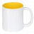 plottiX - 11oz Tasse mit farbigen Innenteil Gelb