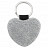 plottiX - key fob - heartshaped Silver