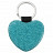 plottiX - key fob - heartshaped Turquoise