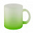 plottiX - 11oz glass mug frosted with color gradient Green