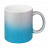 plottiX - 11oz Glitter-Tasse mit Farbverlauf Hellblau