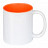 plottiX - 11oz Tasse mit farbigen Innenteil Orange