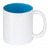 plottiX - 11oz Tasse mit farbigen Innenteil Hellblau