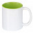 plottiX - 11oz Tasse mit farbigen Innenteil Hellgrün