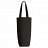 plottiX Cotton bottle bag - 8 x 27 x 8 cm Black
