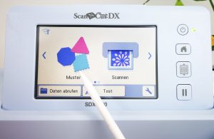 ScanNCut DX Muster auswählen zum Kissen selbst beflocken