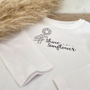 Shirt mit Sunflower lettering 