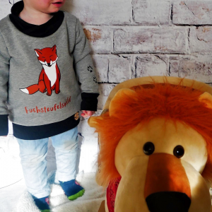 Fuchs Designs Plotterdatei auf Kinderpullover