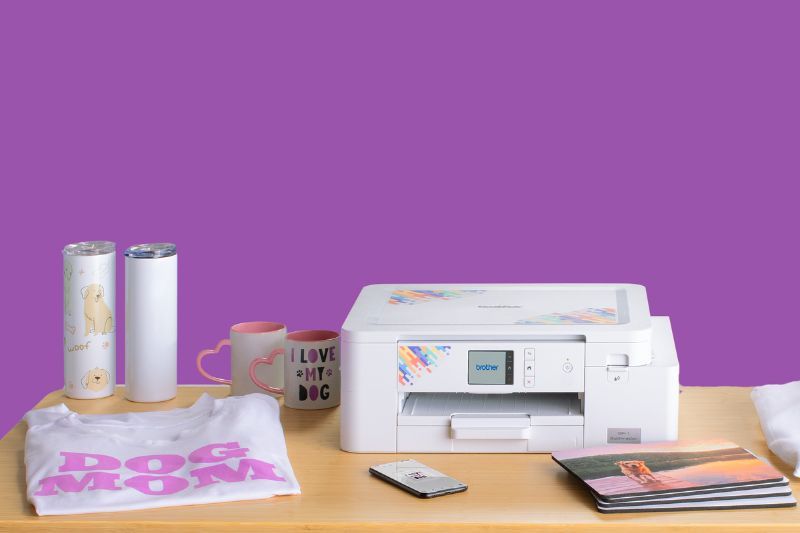 Brother SP1 Sublimationsdrucker auf Schreibtisch