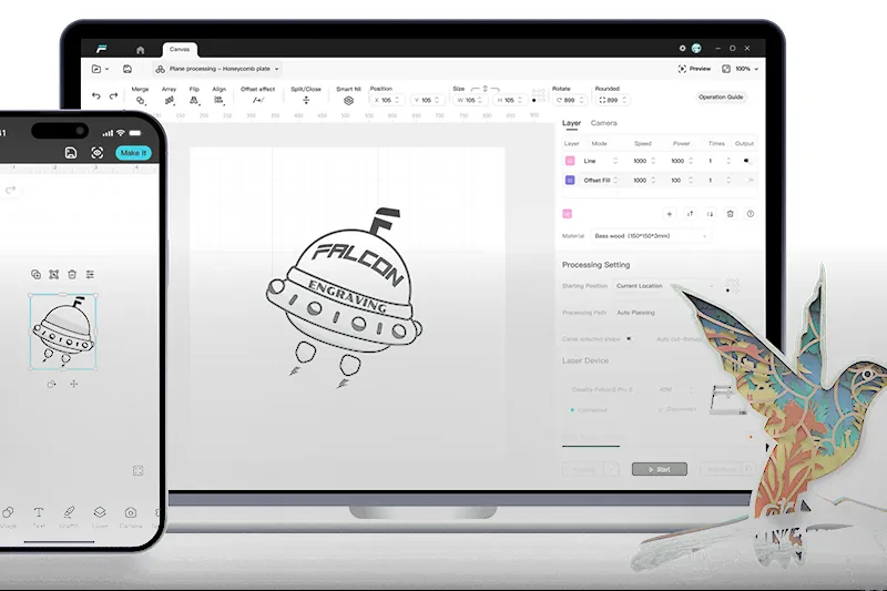 Die Design Space Software läuft auf einem Computer