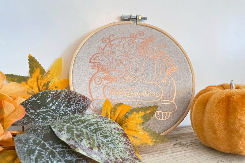Stickrahmen Herbstdeko plotten