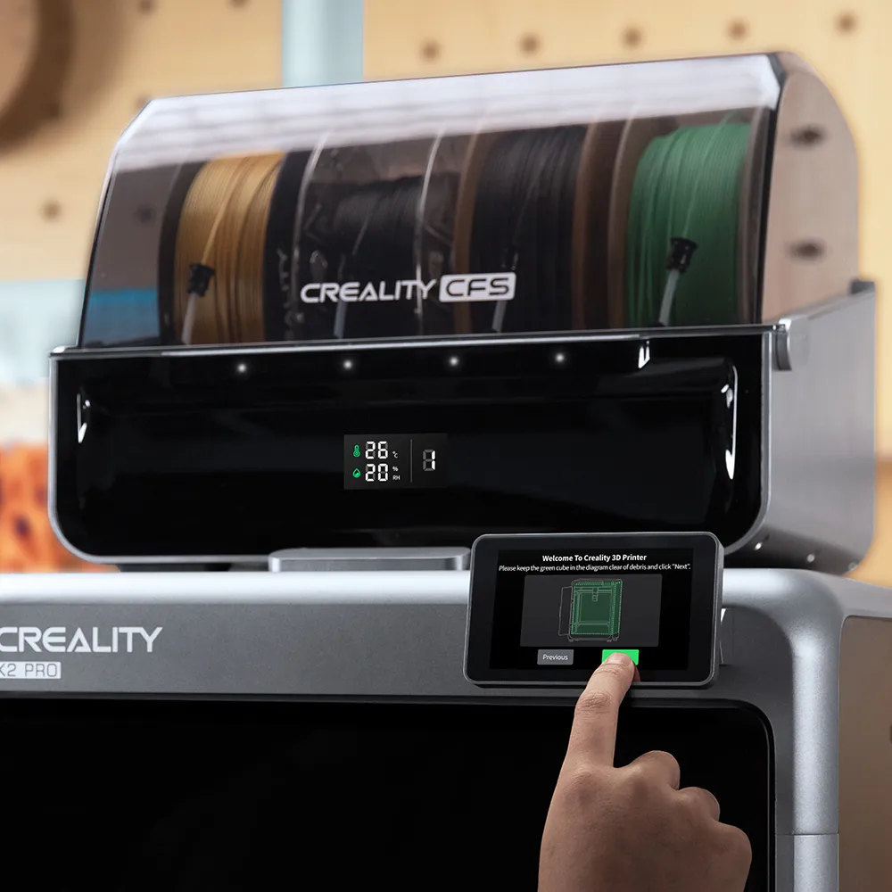 Die Creality 3D Drucker CFS Einheit.