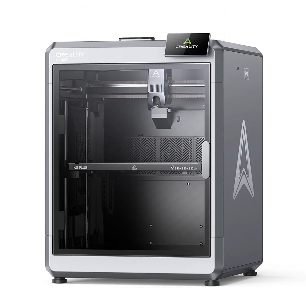 Der 3D Drucker K2 Plus von Creality kann Modelle mit bis zu 35 x 35 x 35 cm drucken.