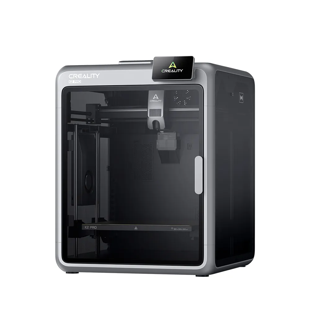 Der 3D Drucker K2 Pro von Creality kann Modelle mit bis zu 30 x 30 x 30 cm drucken.