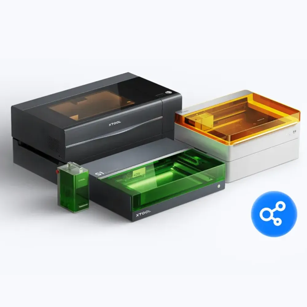 Steuern Sie mit der xTool Studio Software mehrere Laser an nur einem Bildschirm an.