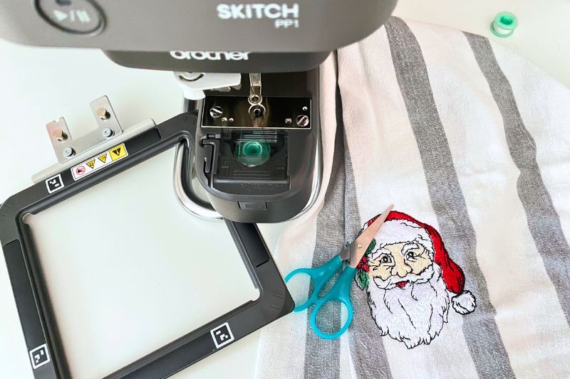 Bestickte Geschirrtücher für Weihnachten