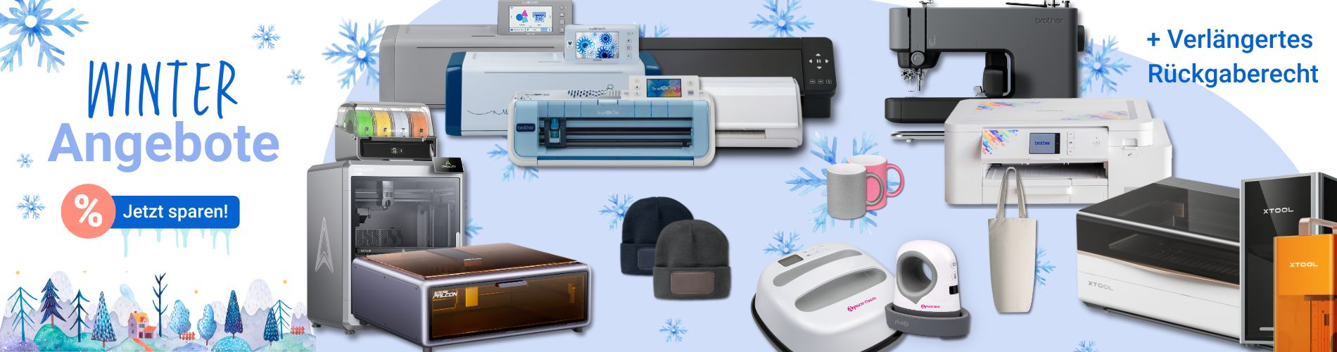 Weihnachtsangebote für Laser und Plotter inkl verlängertes Rückgaberecht