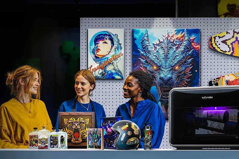 Entdecken Sie die spannende Welt des UV-Drucks.