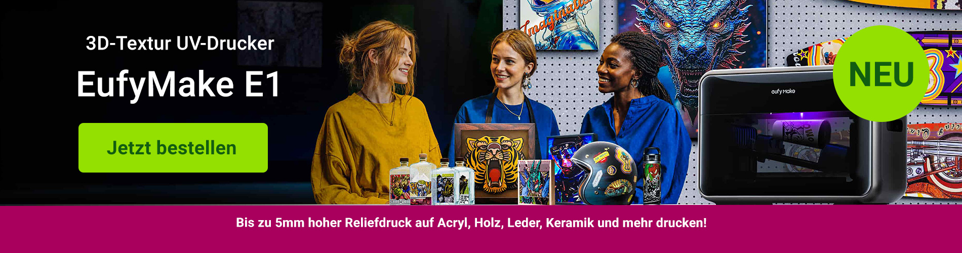 Kaufen Sie den EufyMake E1 jetzt bei Ihren offiziellen Deutschen Händler hobbyplotter.de