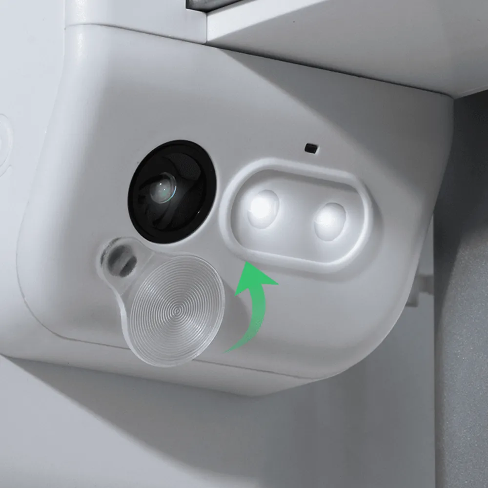 Privatsphäre im Vordergrund – Bei Bedarf können Sie die Sichschutzklappe über die Kamera legen.