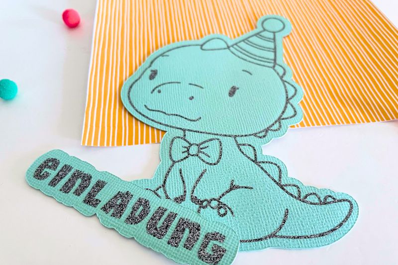 Dino Einladungskarte