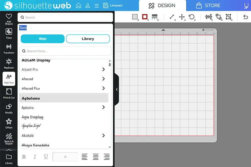 Wählen Sie aus unterschiedlichen Schriften die passenden für Ihr Projekt aus.