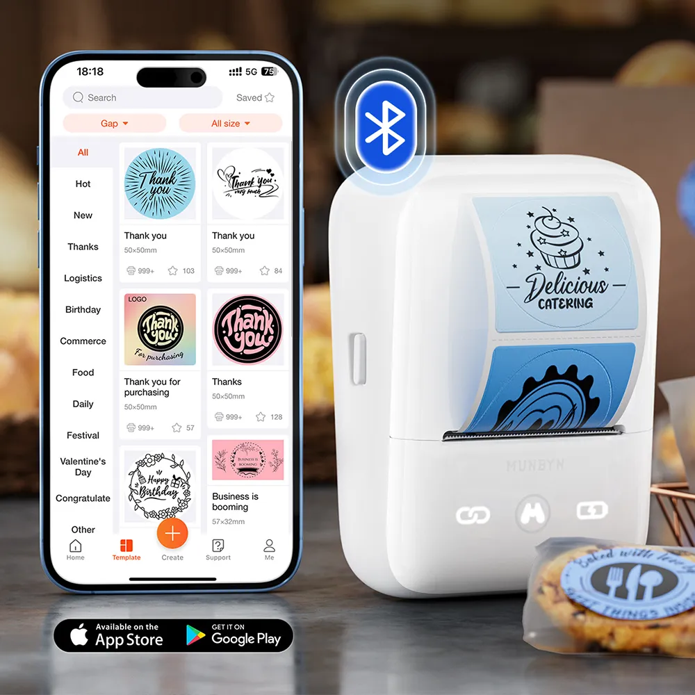 Viele unserer Thermodrucker können Sie via Bluetooth ansteuern.