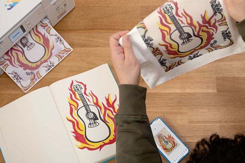 Mit der Artspira App können Sie Auch Ihren SP1 Sublimationsdrucker von Brother ansteuern