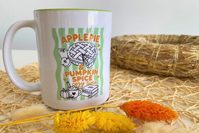 Herbsttasse sublimiert