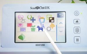 ScanNCut DX Muster - Untermenü