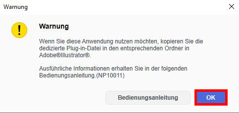 Mit "OK" bestätigen