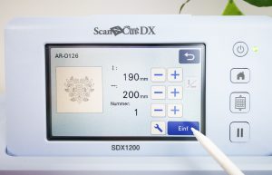 ScanNCut DX Muster in Größe anpassen