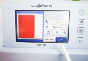 ScanNCut DX - Muster auf Vorabscan positionieren