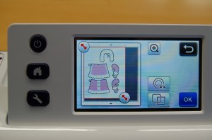 Die SChneidepfade werden von Scan-N-Cut erkannt