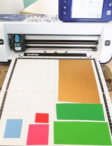 Schneidematte Folienanordnung