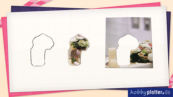 Ergebnis_Konturschnitt mit ScanNCut am Foto