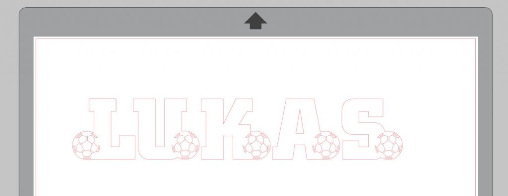 Soccer & Football Alphabet - Name "LUKAS"