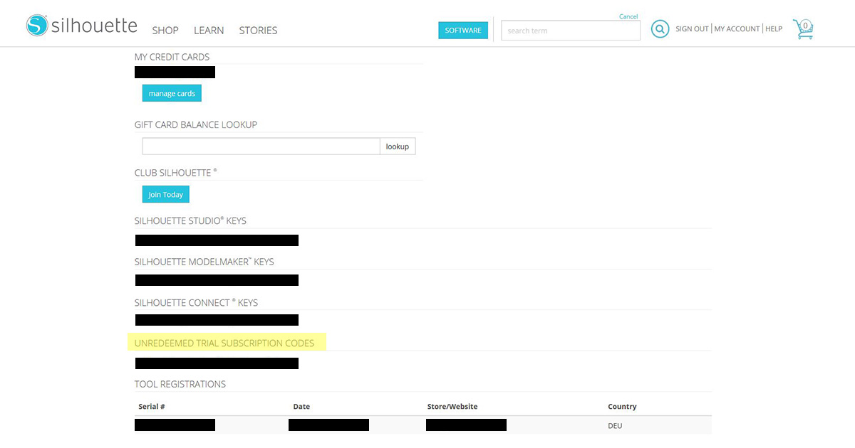 Silhouette Design Store Abonnement hobbyplotter