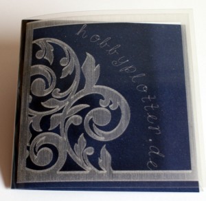 Windradfolie mit Silhouette CAMEO graviert